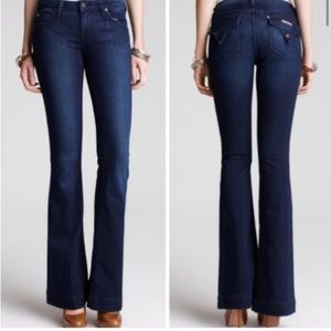 Hudson Flare Jeans Dark Wash Flared Leg: 32